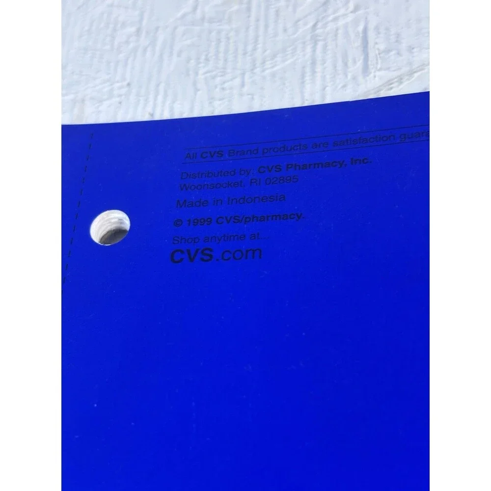 Vintage 1999 CVS Pharmacy 1 Subject Wide Ruled Spiral Notebook Lot  6 NOS School